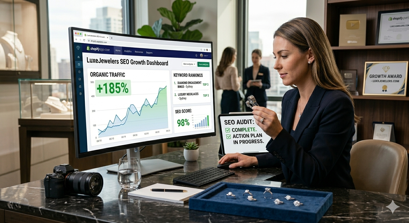 740% & 300% SEO Growth for this Jeweller