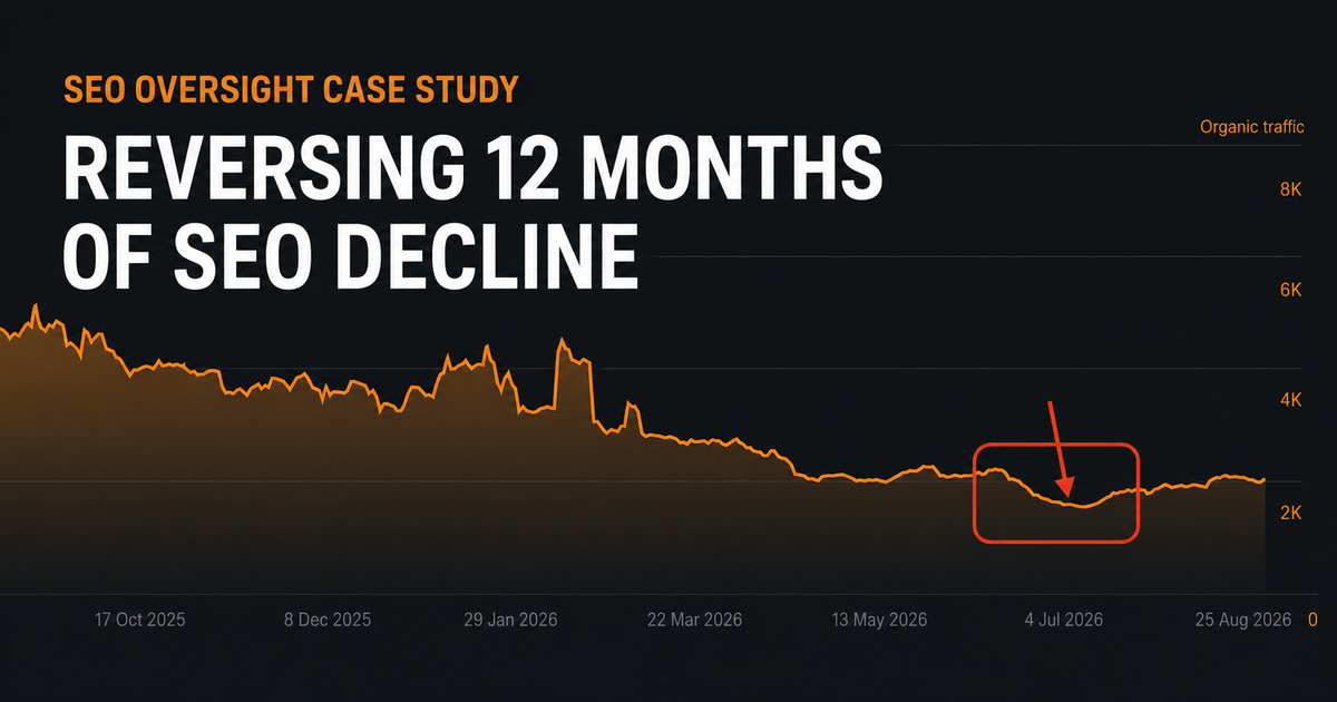 Reversing 12 Months of SEO Decline: An SEO Oversight Case Study